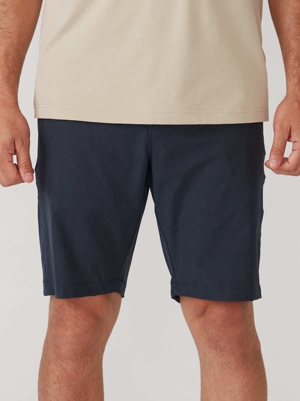 Linksoul Men's Boardwalker Shorts Navy Blue Golf AC Stretch Flat Front Casual 40